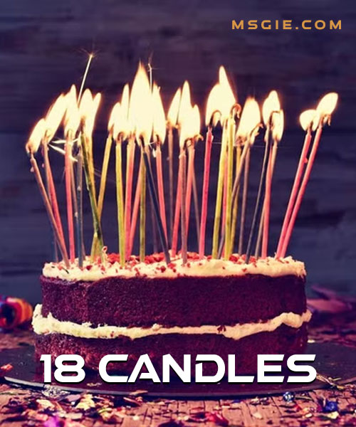 18 Candles Message For Debutant